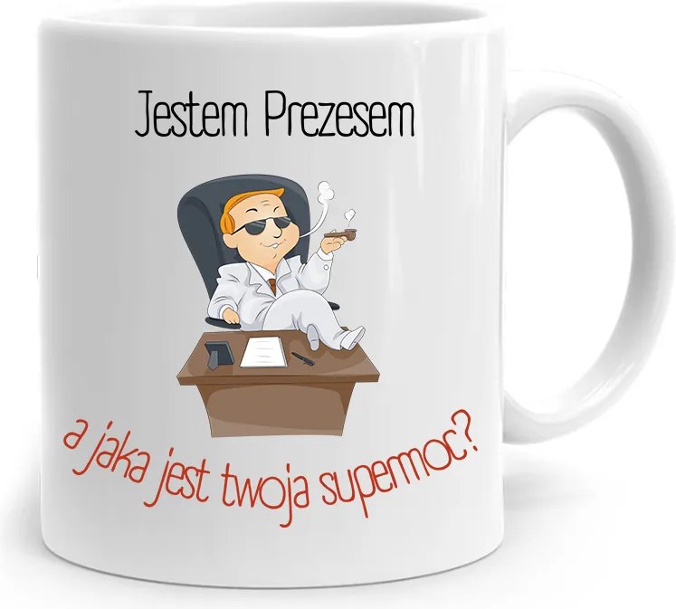 Az Elnök-vezérigazgató Számára Bögre Én Vagyok Az Elnök, fényképes nyomtatással