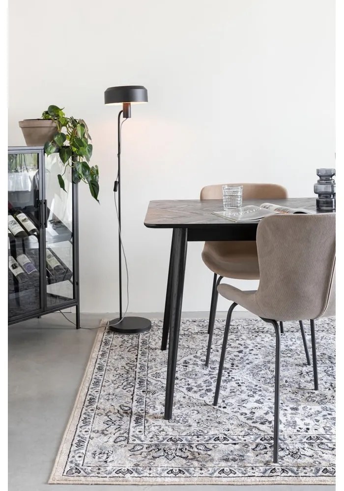 Étkezőasztal tölgyfa dekorral 90x180 cm Fabio – White Label