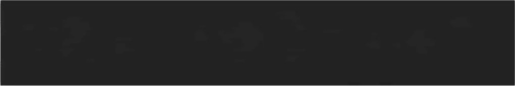 vidaXL Fali Fejtámla 12 pcs Fekete 90 x 15 cm Bársony