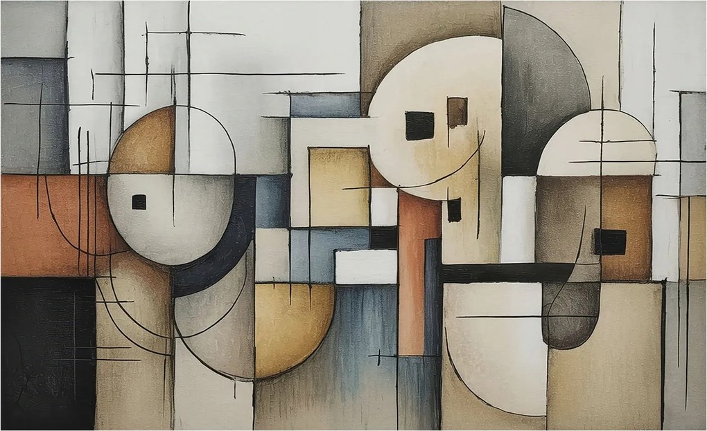 Dekoratív fotótapéta Furnér Flizelin Geometrikus harmónia 416x254