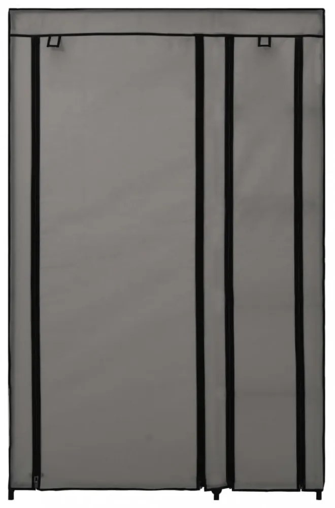 szürke összecsukható szövet ruhásszekrény 110 x 45 x 175 cm
