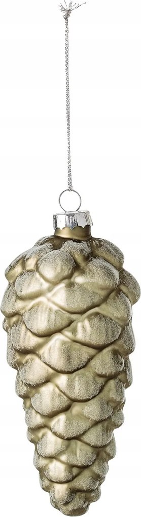 Üveg karácsonyi dísz toboz II, zöld, Blo