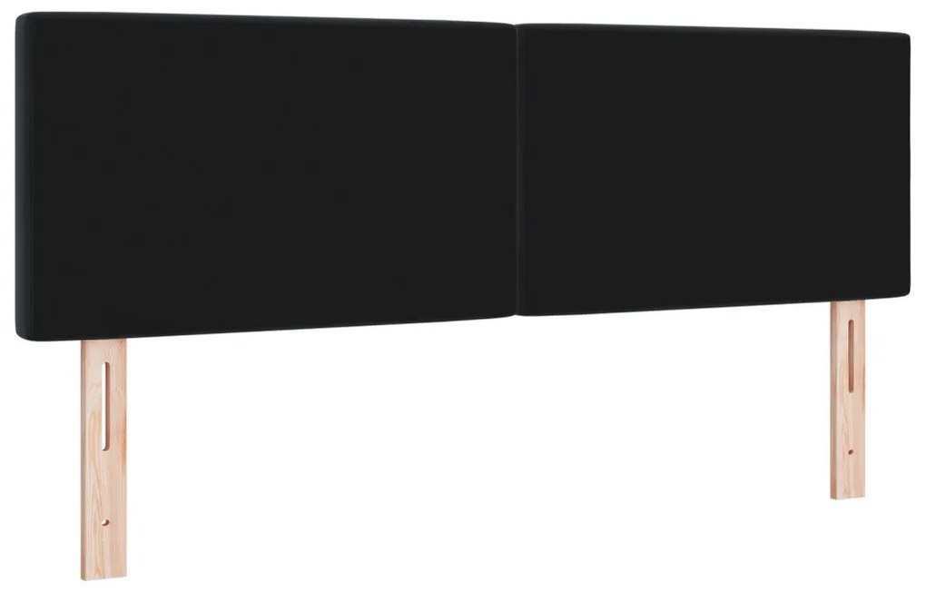 Fejtámla Kristálygombos Ágyfej Fekete 140 cm Bársonyos