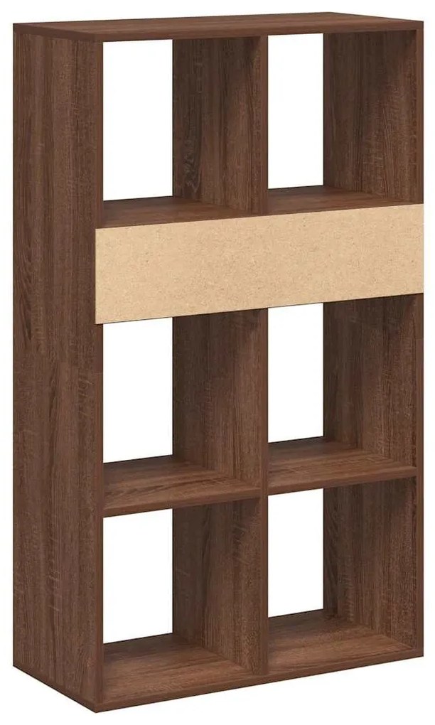 könyvszekrény barna tölgy 66x31x112 cm szerelt fa