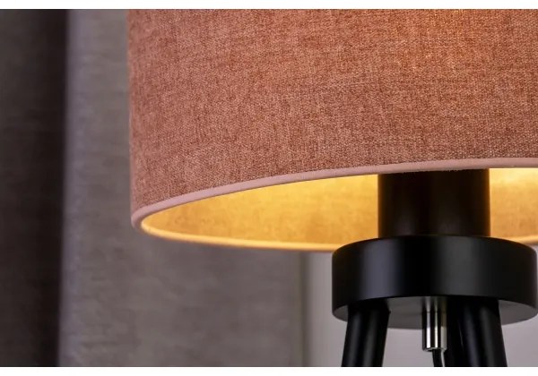 Duolla - Asztali lámpa OVAL 1xE27/15W/230V átm. 30 cm rózsaszín