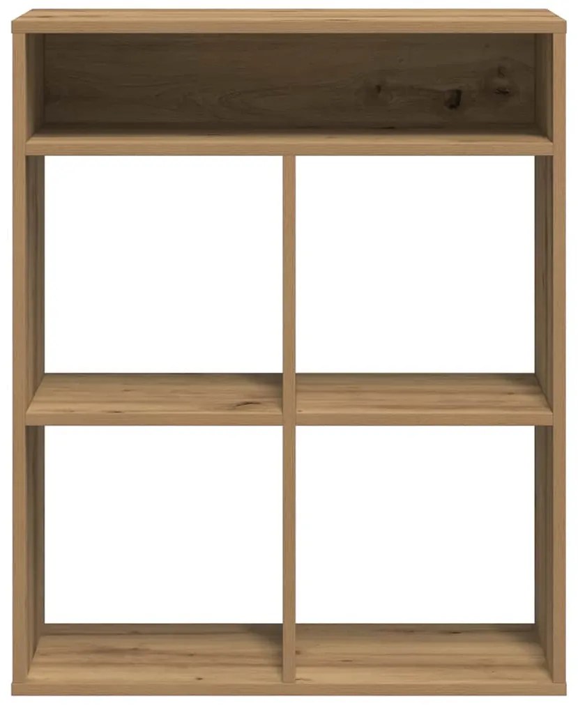 könyvszekrény kézműves tölgy 66x31x80 cm szerelt fa