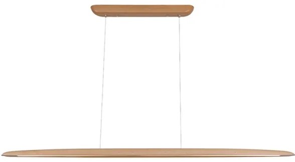 LED Csillár zsinóron LED/26W/230V 4000K 150 cm bükkfa/tömör fa