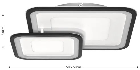 Brilagi - LED fényerőszabályozható mennyezeti lámpa TANDORA LED/49W/230V 3000-6000K + távirányító