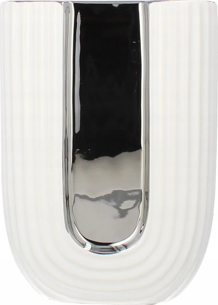 Livello Virágváza Kerámia Dekoratív Modern 20 cm Fehér