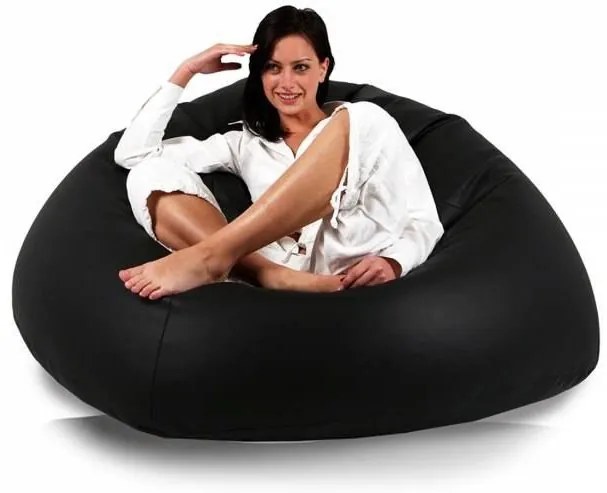 Babzsák labda Maxi ökobőr TiaHome - Narancssárga