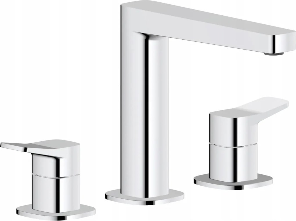 Kfa Álló Mosdócsaptelep 3 Lyukú Malaga, Króm