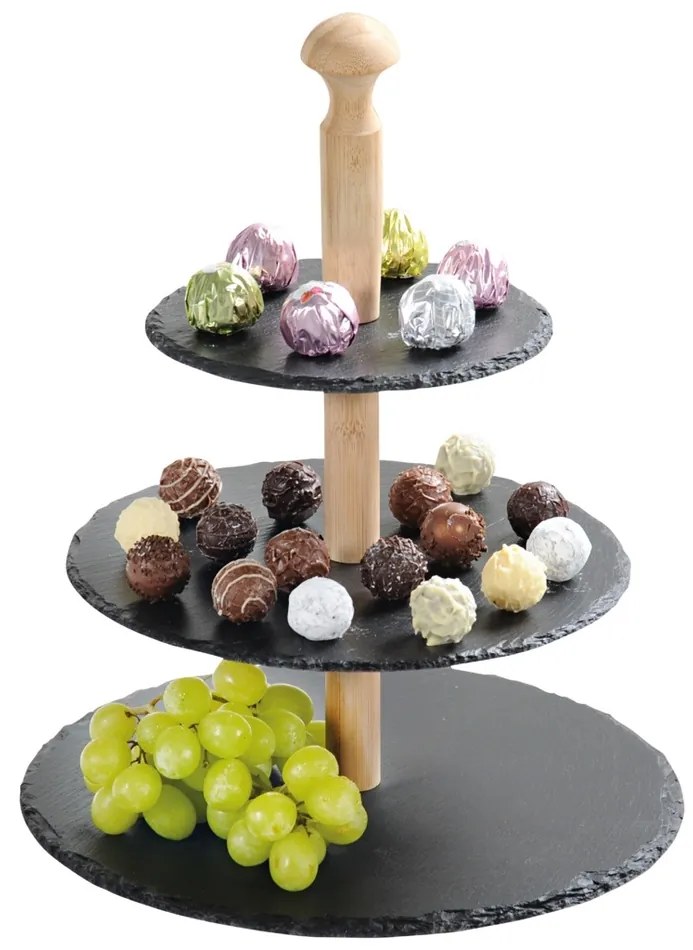 Kesper 38119 pala etager kerek 3 szintes , 30 x 34x 30 cm