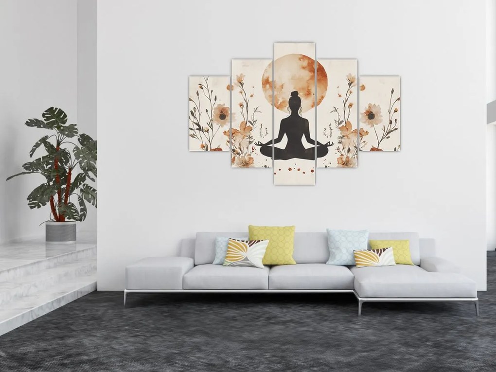 Kép - Narancssárga jóga (150x105 cm)