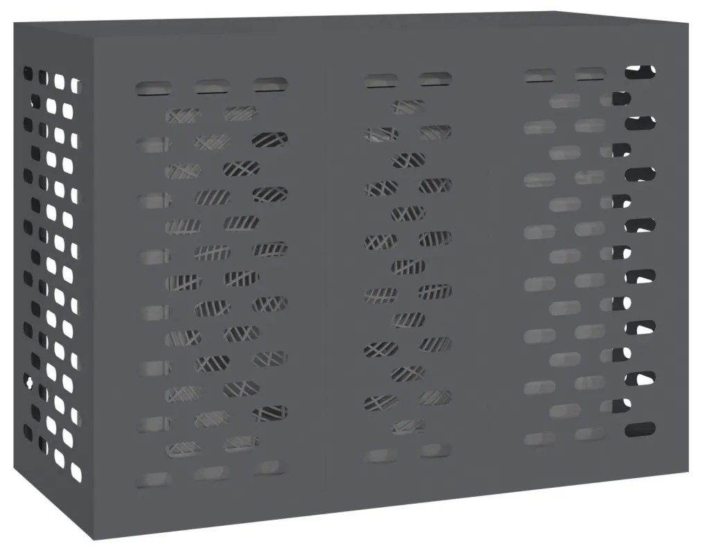 Légkondicionáló fedél antracit 110x50x80 cm acél