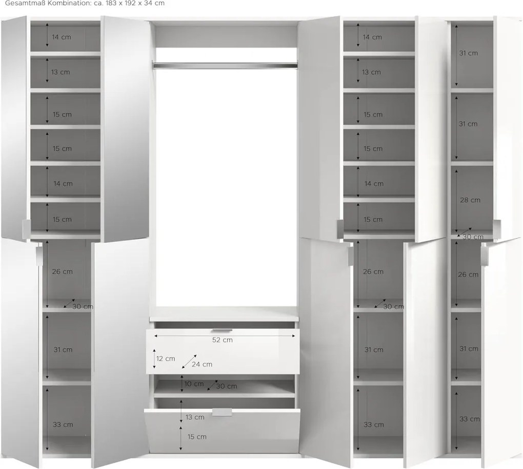 Project X12 kombinált szekrény