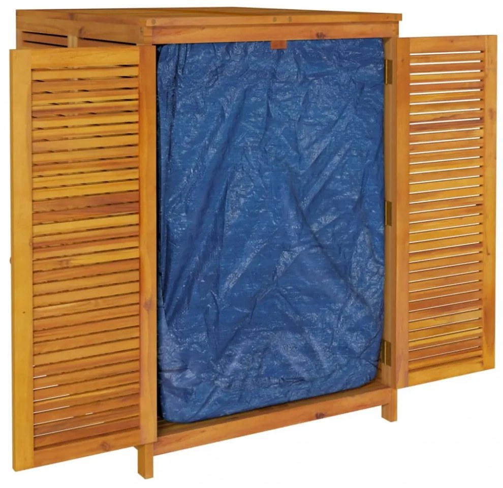 tömör akácfa kerti tárolóláda 280 x 87 x 104 cm