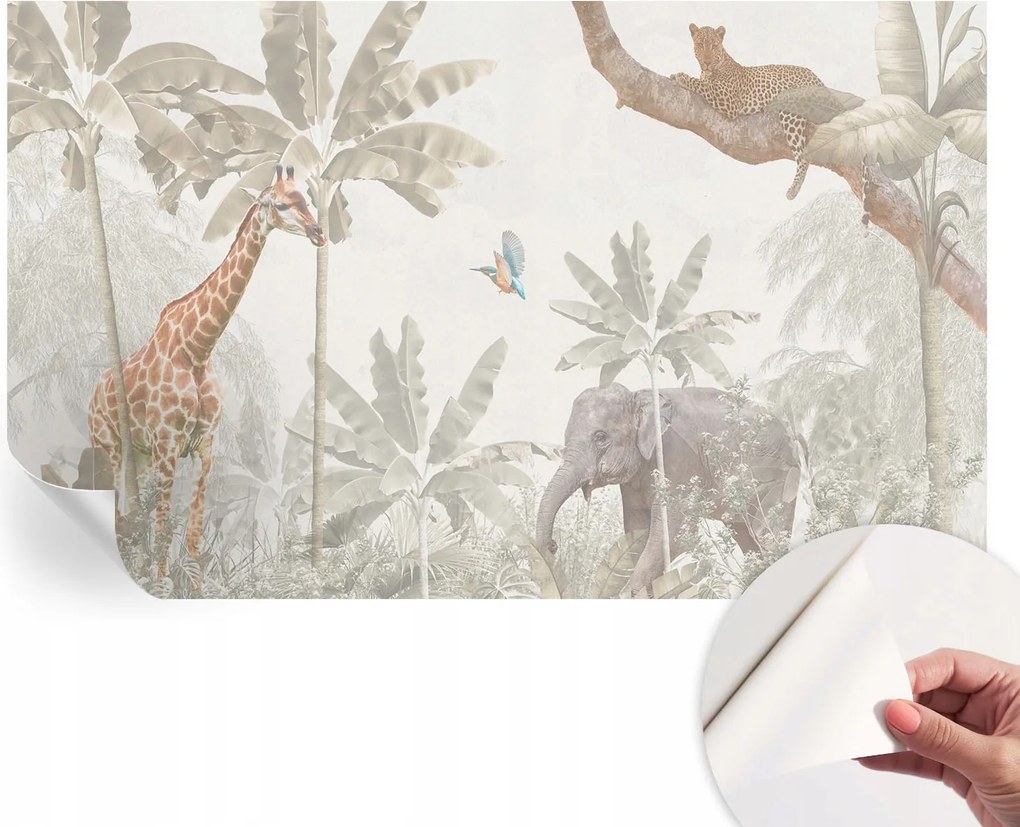 Mosható öntapadós fotótapéta étkezőbe Trópusi oázis 416x254 cm