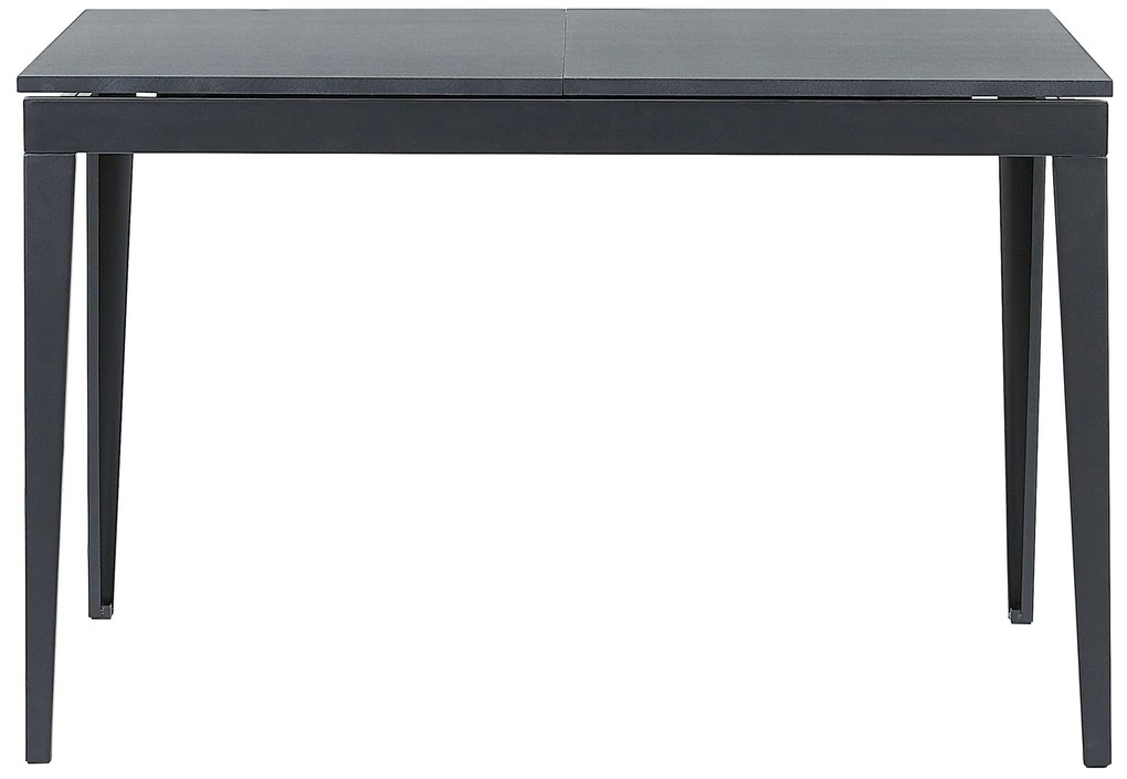 Bővíthető Étkezőasztal Fekete Színben 120/160 x 80 cm NORLEY Beliani