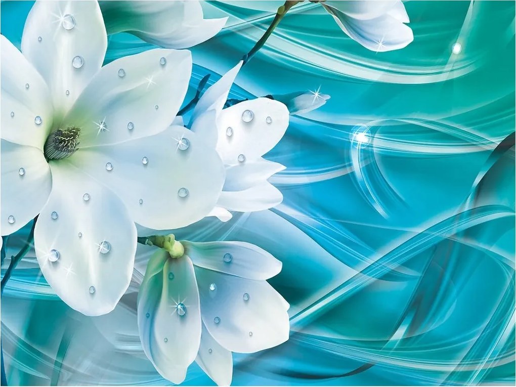 Fotótapéta Magnolie Rosa Absztrakt Test háttér Finomság 208x146 +ragasztó