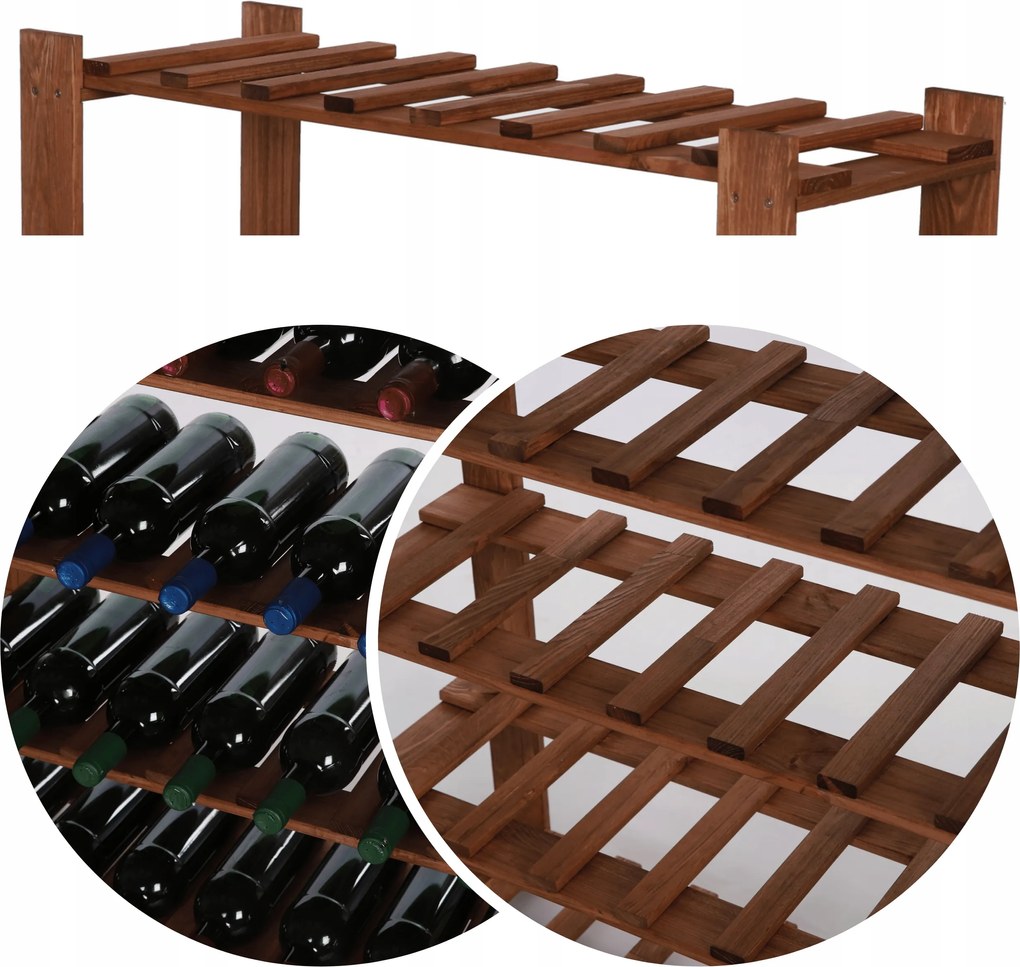 Bortartó kiegészítő polc 80x26,5 fa polchoz B17, B26, B18, B22-hez