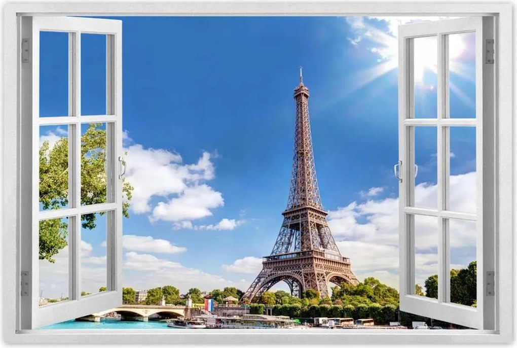 Poszterek 90x60 Eiffel-torony Párizsban