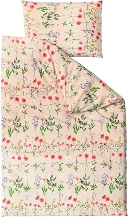 Krepp ágyneműhuzat HERBAR POLY bézs Ágyneműhuzat mérete: 2 db 70 x 90 cm | 200 x 220 cm