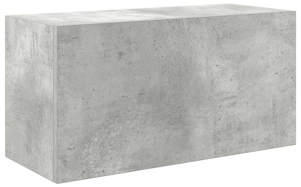 betonszürke szerelt fa fali fürdőszobaszekrény 60 x 25 x 30 cm