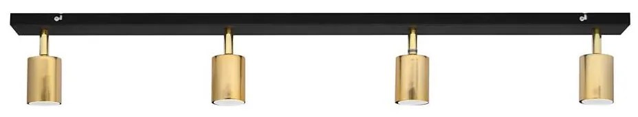 LED Spotlámpa TUNE 4xGU10/4,8W/230V arany/fekete