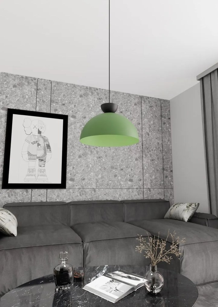 Emibig modern függeszték lunaro fekete zöld emi1473/1l