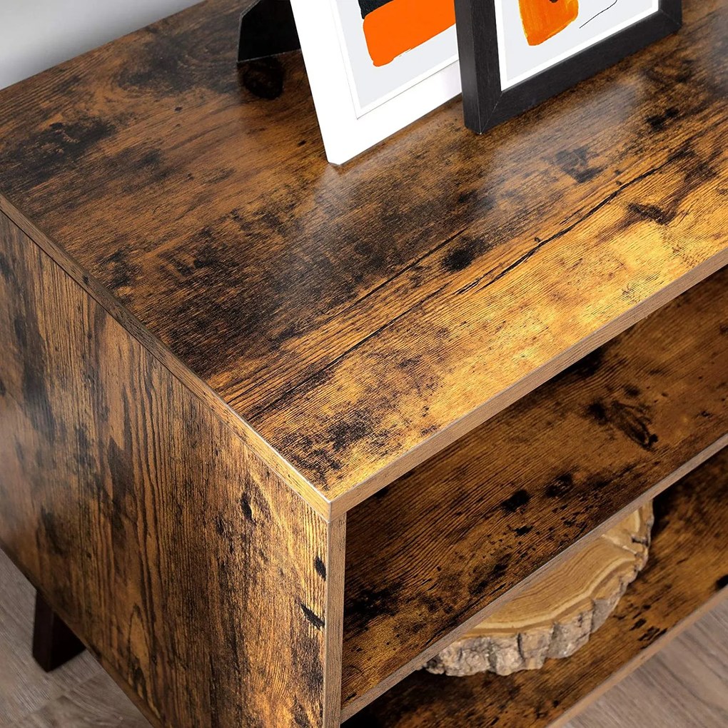 Tv szekrény, 2 ajtós tv állvány, 140x40x50 cm