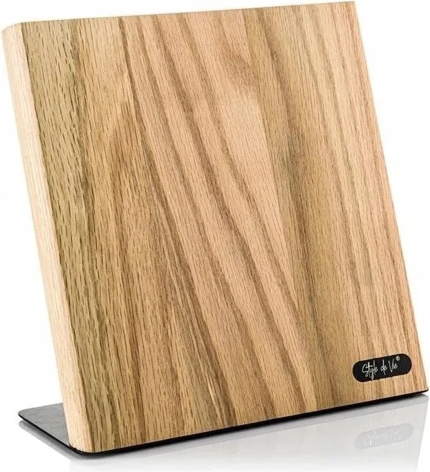 Mágneses késtartó állvány Laguiole Style de Vie tölgyből, 5-7 kés tárolására alkalmas,