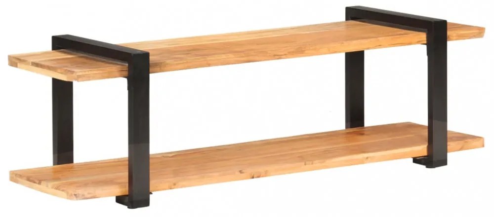 tömör akácfa TV-szekrény 130 x 40 x 40 cm