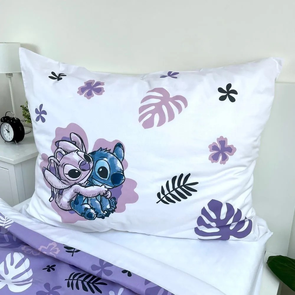 Egyszemélyes pamut gyerek ágyneműhuzat 140x200 cm Lilo and Stitch – Jerry Fabrics