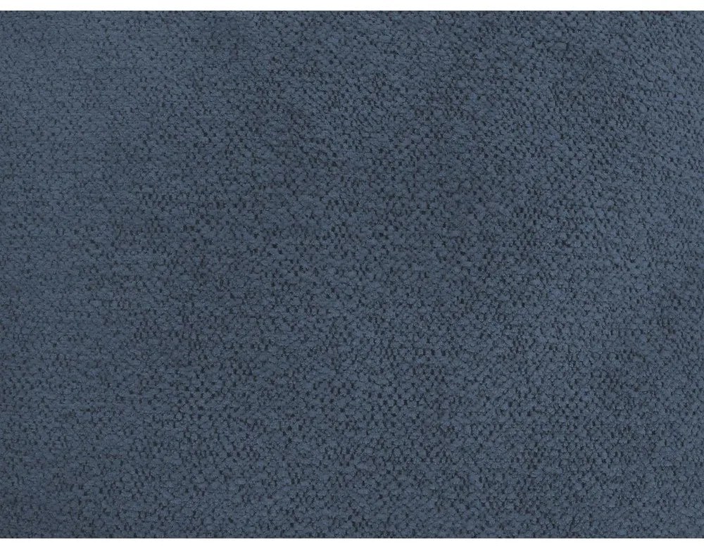 Kék zsenília kinyitható-tárolóhelyes sarokkanapé (jobb oldali-heverő résszel) Roxelane – Bobochic Paris