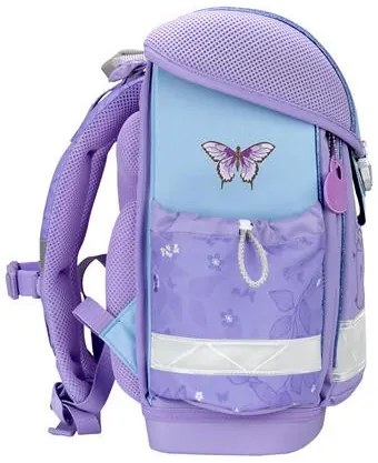 Iskolatáska, fémcsat, BELMIL Classy Purple Blue Butterfly, pillangó (BL40313AG61L)