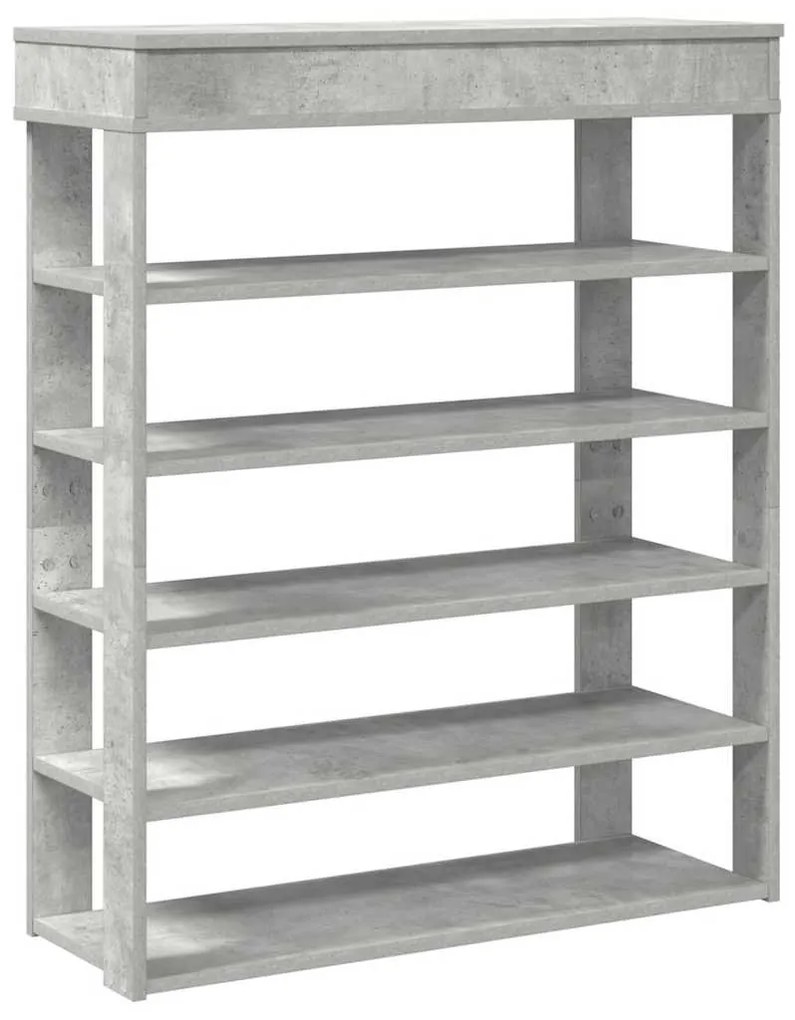 beton tölgy szerelt fa cipőtartó 80x30x98 cm