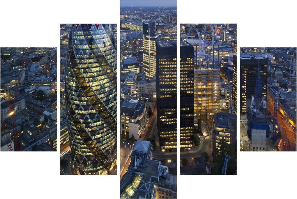 Kép - London esti panorámája (150x105 cm)