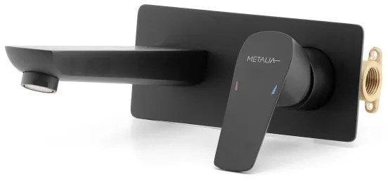 Novaservis - Mosdócsap rejtett beépítéshez METALIA ECO matt fekete