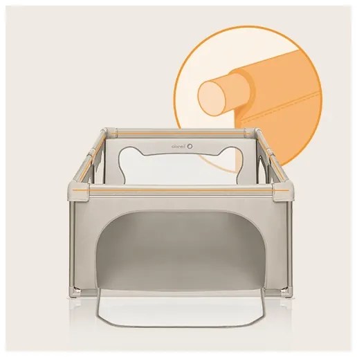 Lionelo - WILLOW játszókarám bézs