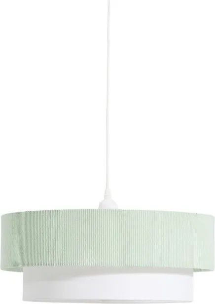 Fehér-türkiz gyerek függőlámpa textil búrával Bianella – Kave Home