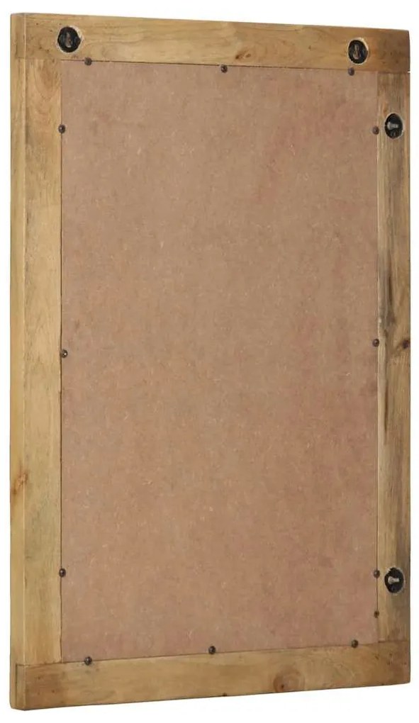 tömör mangófa barna fürdőszoba tükör 50x70x2,5 cm