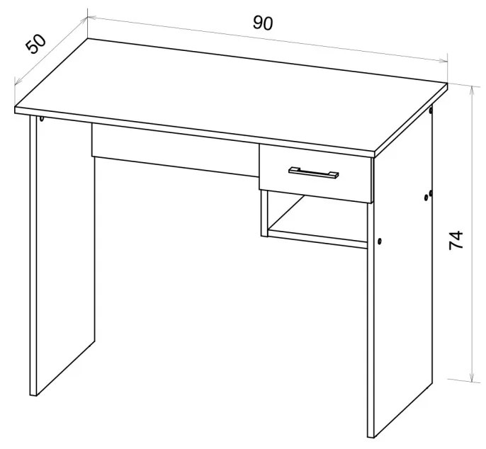 COLIN BIURKO 1S DĄB ARTISAN/ANTRACYT 5W