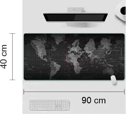 Alátét íróasztalra - világtérkép - 40 x 90 cm