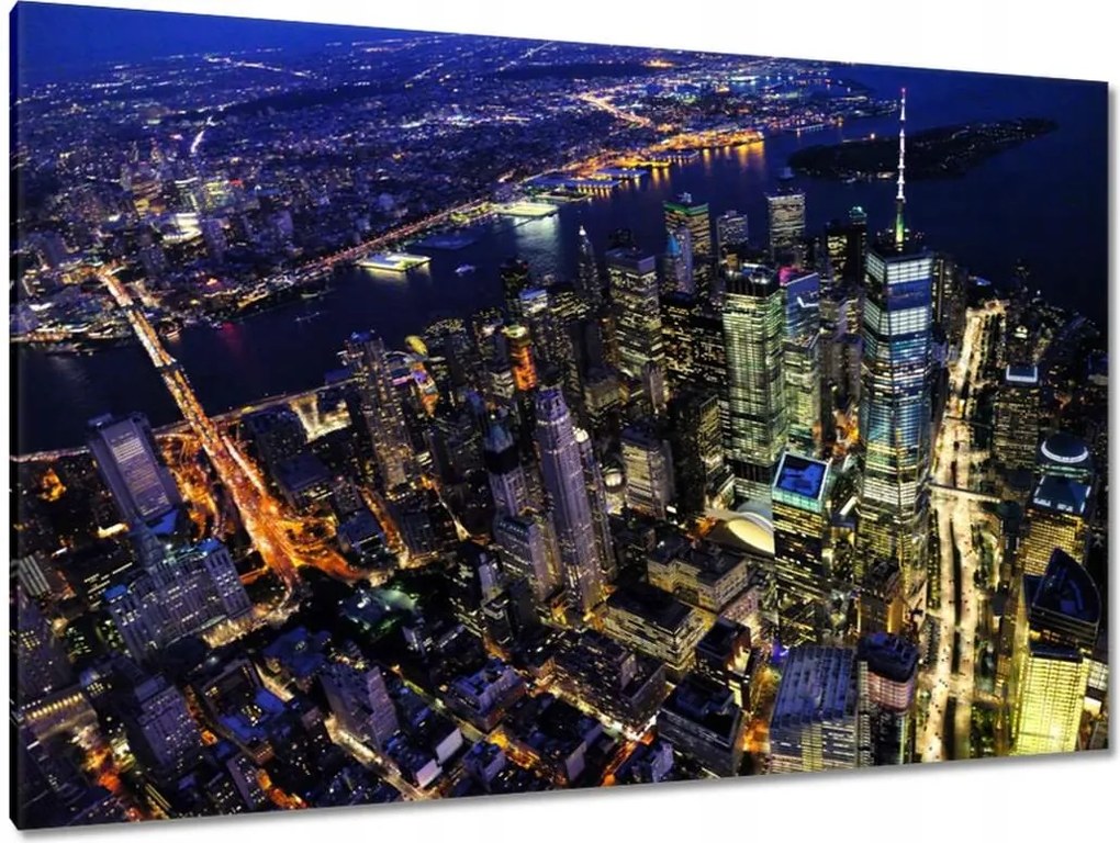 Festmények 120x80 New York felülnézet