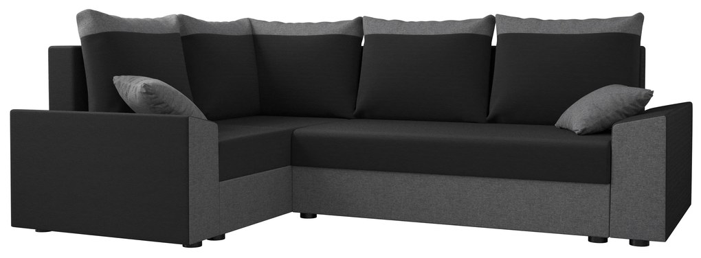 Sarok ülőgarnitúra Paragon Plus (szürke + fekete) (B). Akció -16%. 1057402