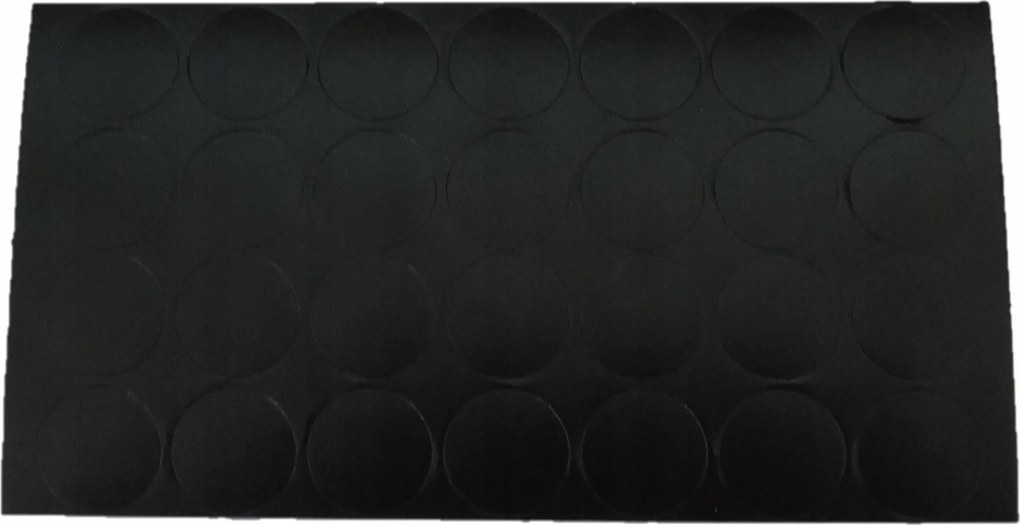 Öntapadó kupak Fi20 Fekete matt 5 levél 140 db