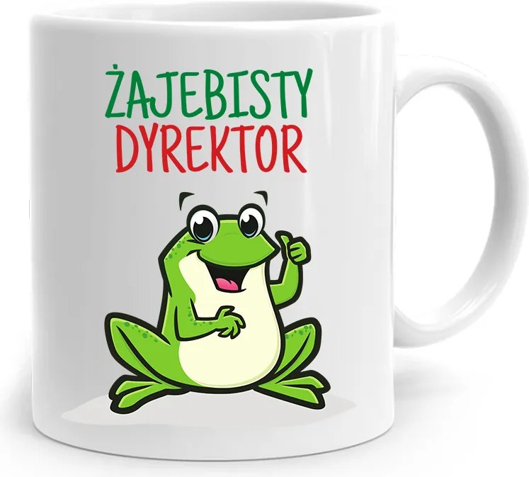 Igazgatónak Ajándék Bögre Békás Igazgató fényképes nyomtatással