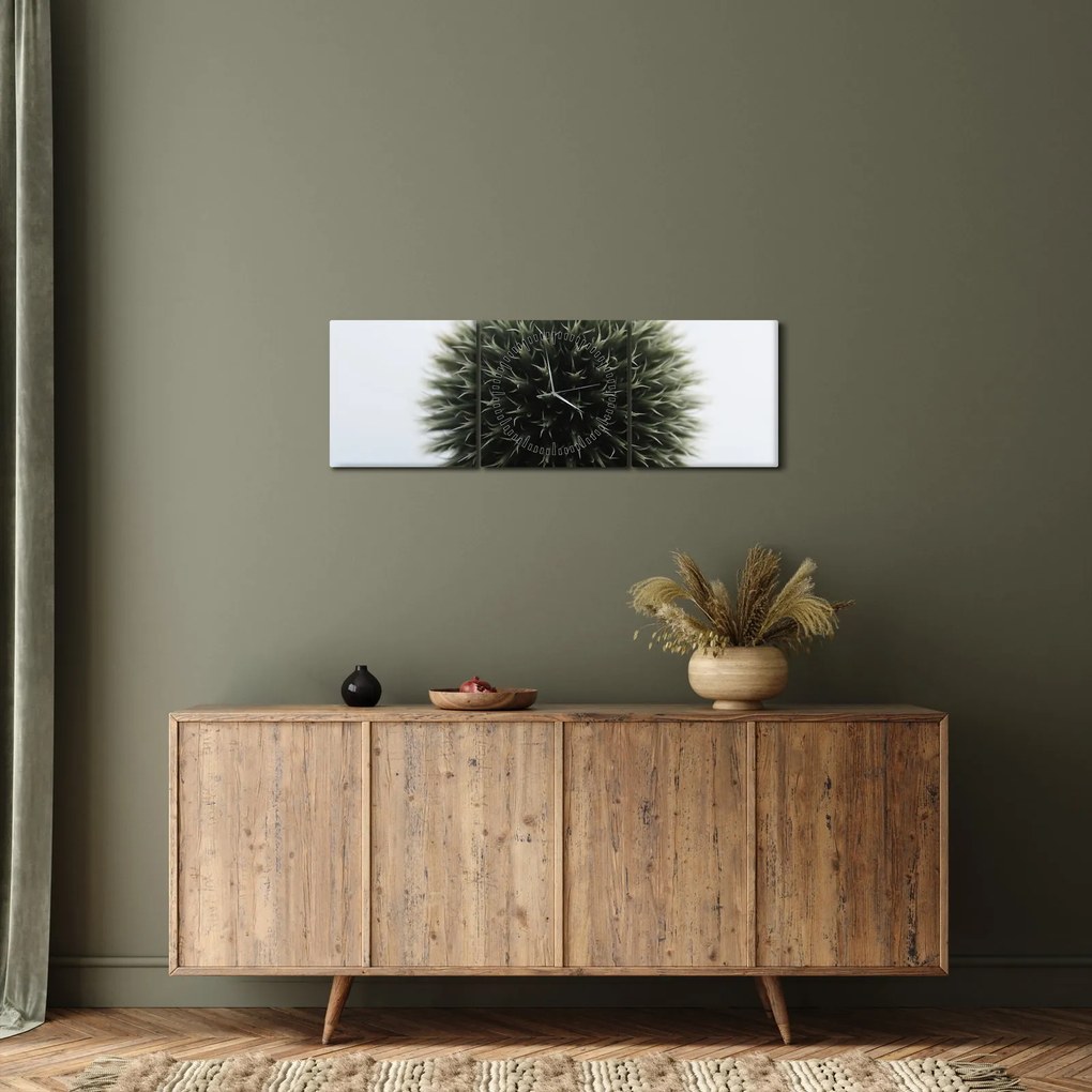 Egy viráglabda képe (órával) (90x30 cm)