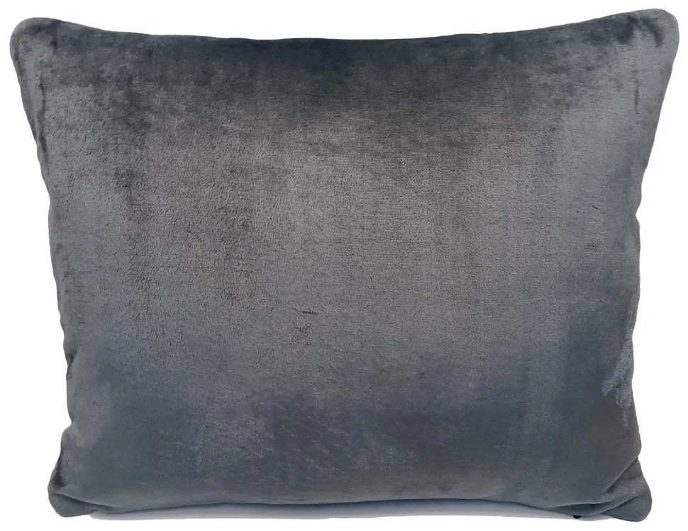 Szürke Fleece párnahuzat 50x60