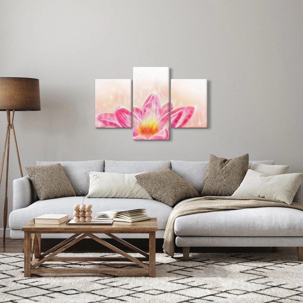 Egy lótuszvirág képe (90x60 cm)